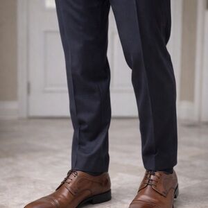 Johnston & Murphy Men's Brown Leather Cap Toe‎ Oxford Dress Shows Size 14M